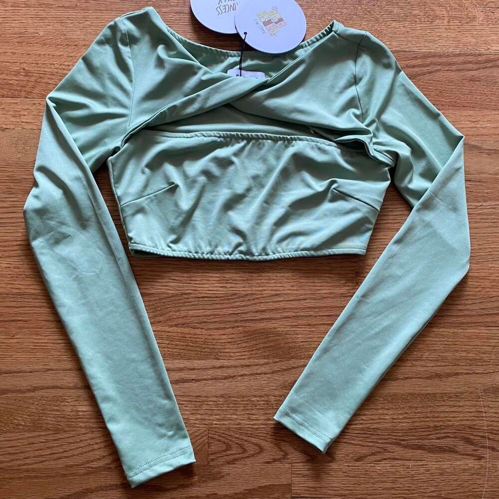 Princess-polly Women's Green Crop-top